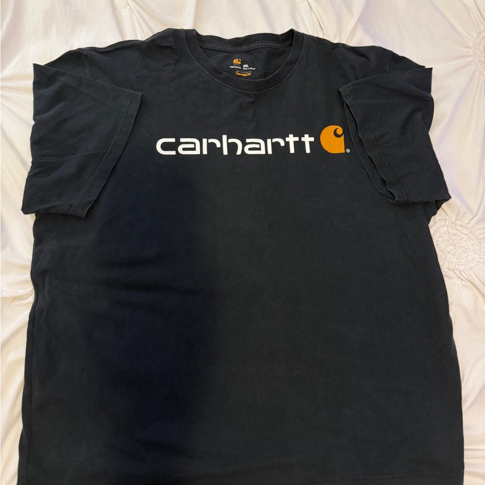 Carhartt Men's Black Tee with Logo